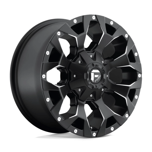 Fuel 1PC D546 ASSAULT MATTE BLACK MILLED 17X8.5