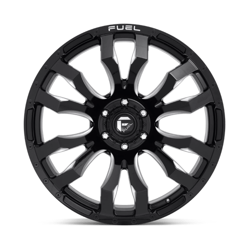 Fuel 1PC D673 BLITZ GLOSS BLACK MILLED 20X8.25