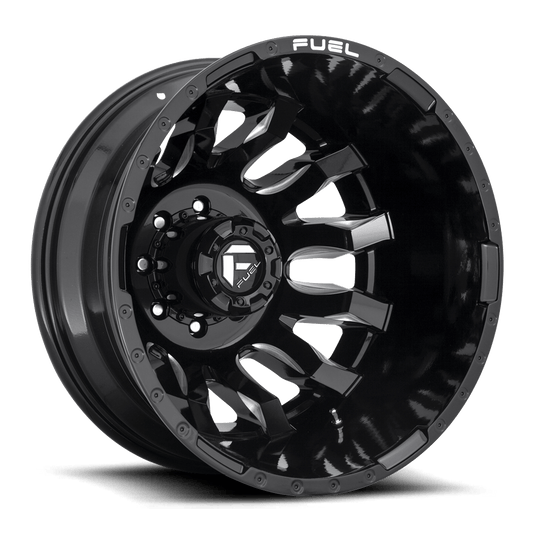 Fuel 1PC D673 BLITZ GLOSS BLACK MILLED 20X8.25