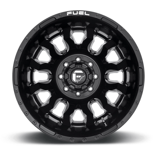 Fuel 1PC D673 BLITZ GLOSS BLACK MILLED 20X8.25
