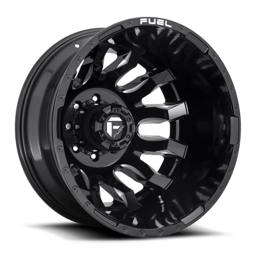 Fuel 1PC D673 BLITZ GLOSS BLACK MILLED 20X8.25