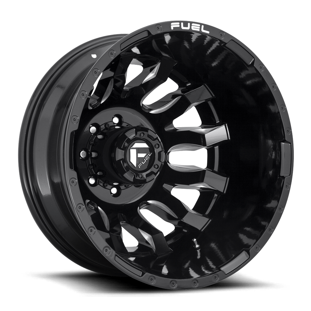 Fuel 1PC D673 BLITZ GLOSS BLACK MILLED 20X8.25
