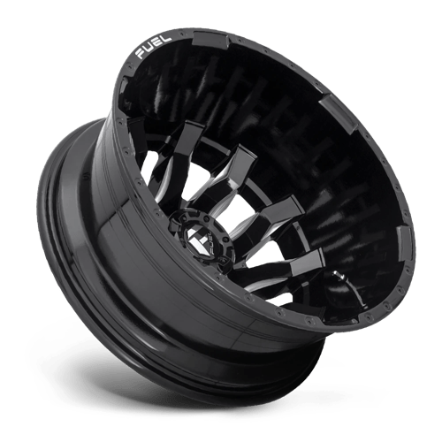 Fuel 1PC D673 BLITZ GLOSS BLACK MILLED 20X8.25
