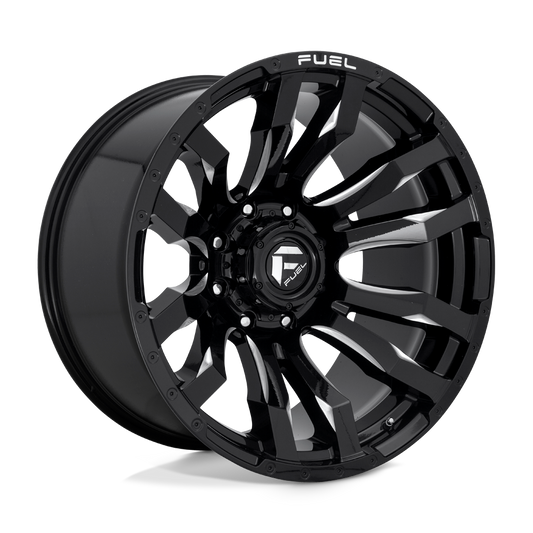 Fuel 1PC D673 BLITZ GLOSS BLACK MILLED 22X12