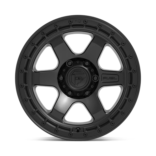 Fuel 1PC D750 BLOCK MATTE BLACK WITH BLACK RING 17X9