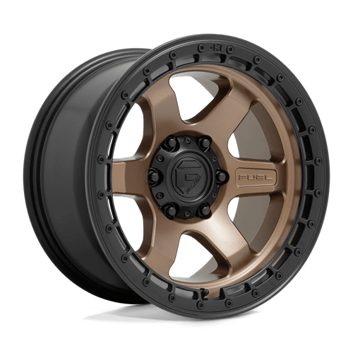 Fuel 1PC D751 BLOCK MATTE BRONZE WITH BLACK RING 17X9