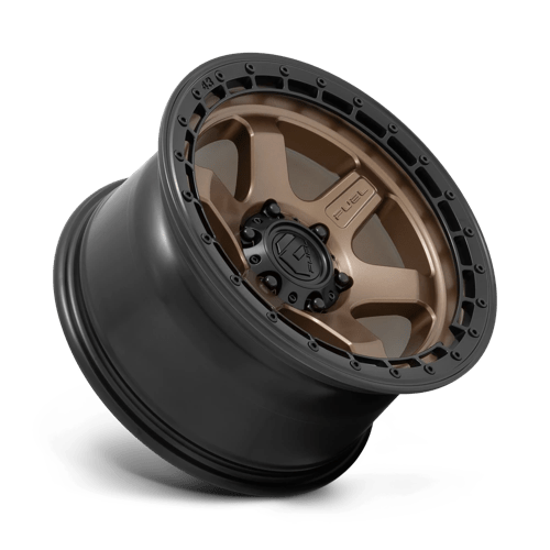 Fuel 1PC D751 BLOCK MATTE BRONZE WITH BLACK RING 17X9