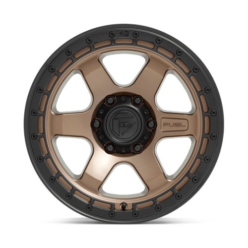 Fuel 1PC D751 BLOCK MATTE BRONZE WITH BLACK RING 17X9