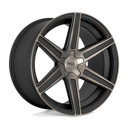 Niche 1PC M236 CARINA MATTE MACHINED DOUBLE DARK TINT 24X10