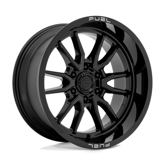 Fuel 1PC D760 CLASH GLOSS BLACK 20X10