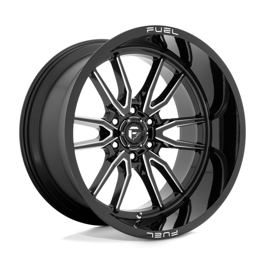 Fuel 1PC D761 CLASH GLOSS BLACK MILLED 22X12
