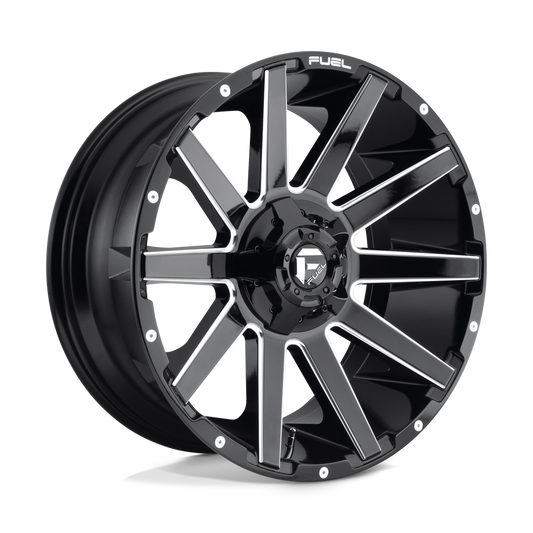 Fuel 1PC D615 CONTRA GLOSS BLACK MILLED 20X9