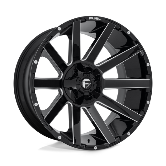 Fuel 1PC D615 CONTRA GLOSS BLACK MILLED 24X12