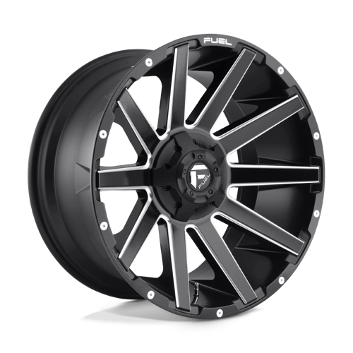 Fuel 1PC D616 CONTRA MATTE BLACK MILLED 22X12
