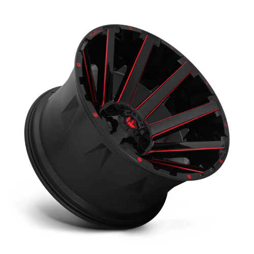 Fuel 1PC D643 CONTRA GLOSS BLACK RED TINTED CLEAR 24X14