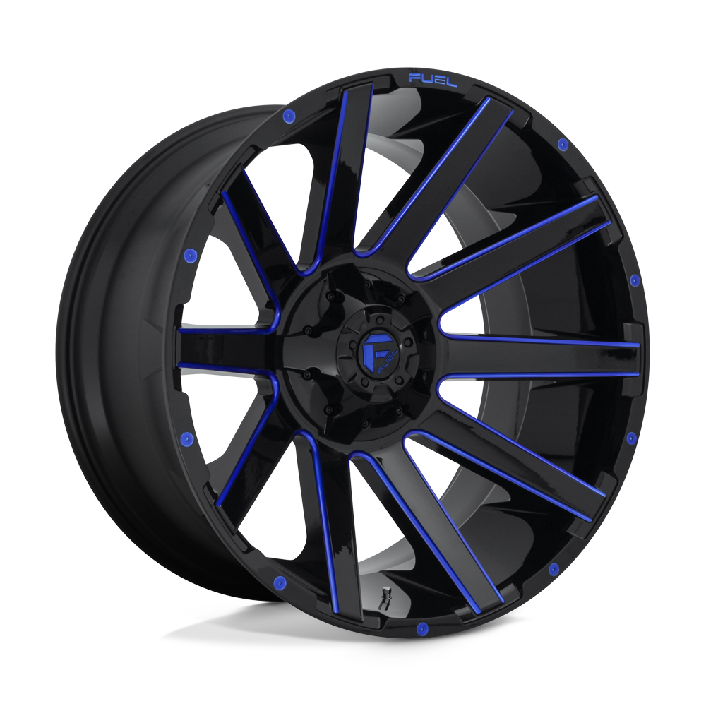 Fuel 1PC D644 CONTRA GLOSS BLACK BLUE TINTED CLEAR 24X14