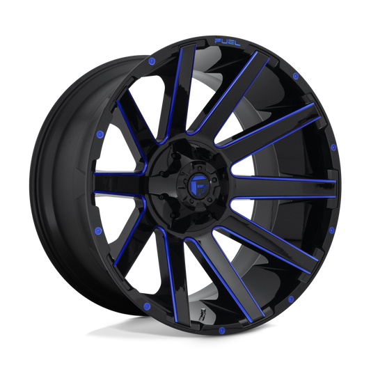 Fuel 1PC D644 CONTRA GLOSS BLACK BLUE TINTED CLEAR 24X14