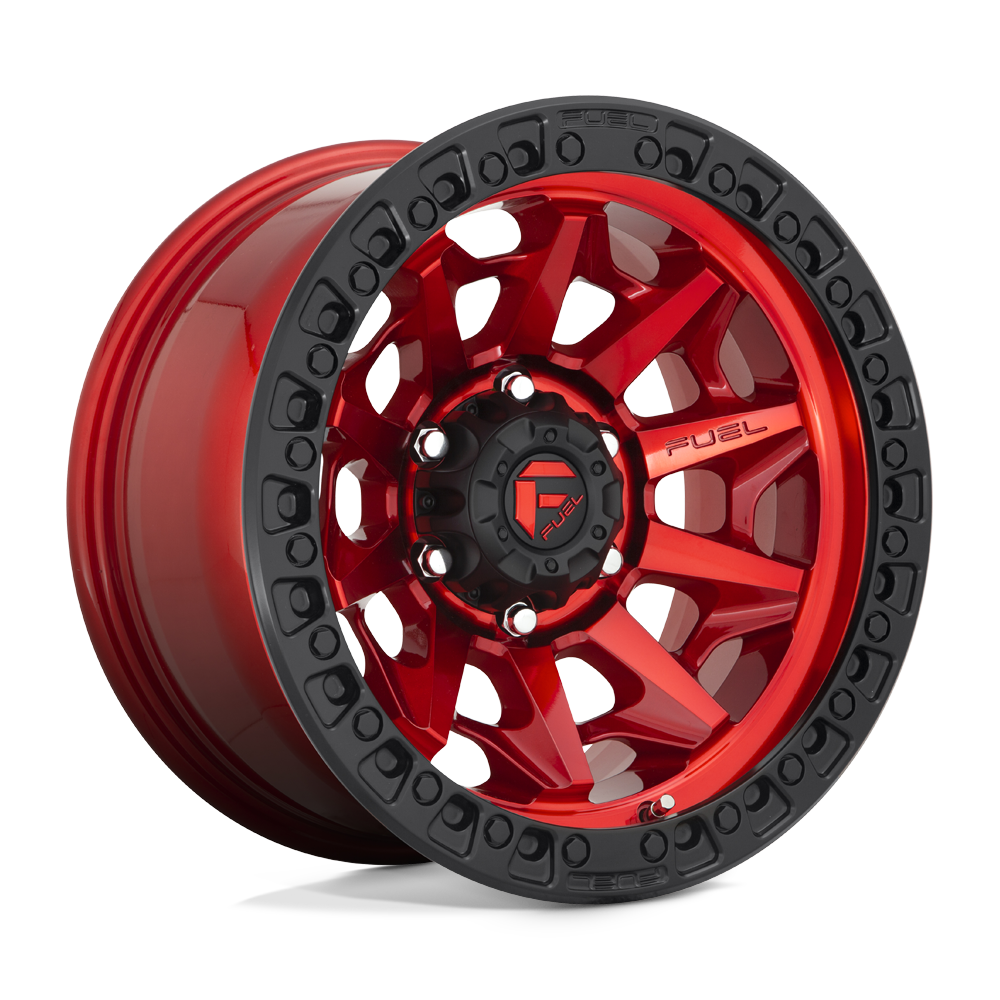 Fuel 1PC D695 COVERT CANDY RED BLACK BEAD RING 17X9