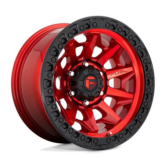 Fuel 1PC D695 COVERT CANDY RED BLACK BEAD RING 17X9