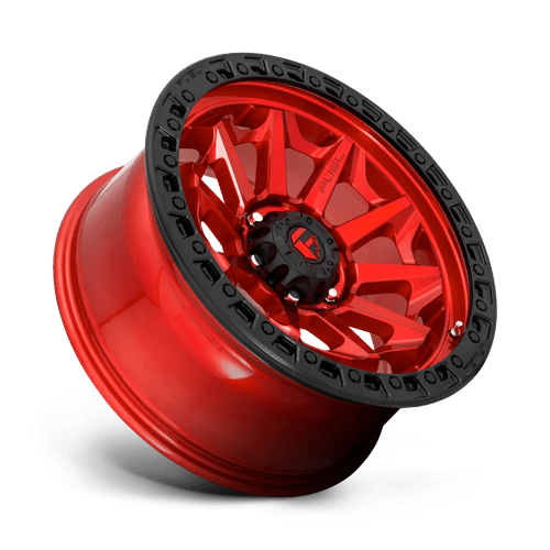 Fuel 1PC D695 COVERT CANDY RED BLACK BEAD RING 17X9