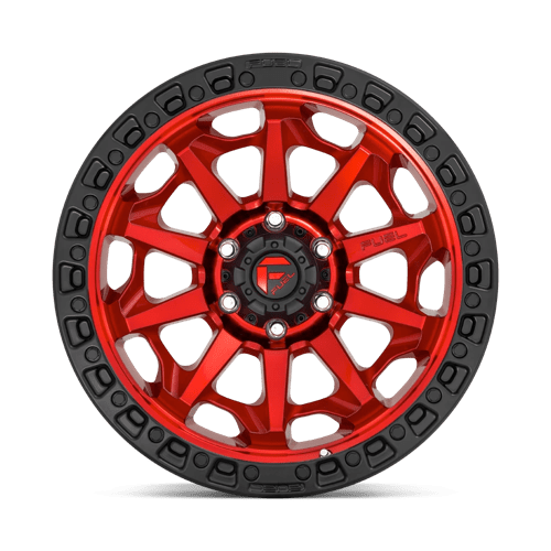 Fuel 1PC D695 COVERT CANDY RED BLACK BEAD RING 16X8