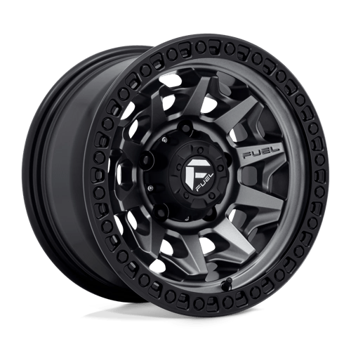 Fuel 1PC D716 COVERT MATTE GUN METAL BLACK BEAD RING 15X8