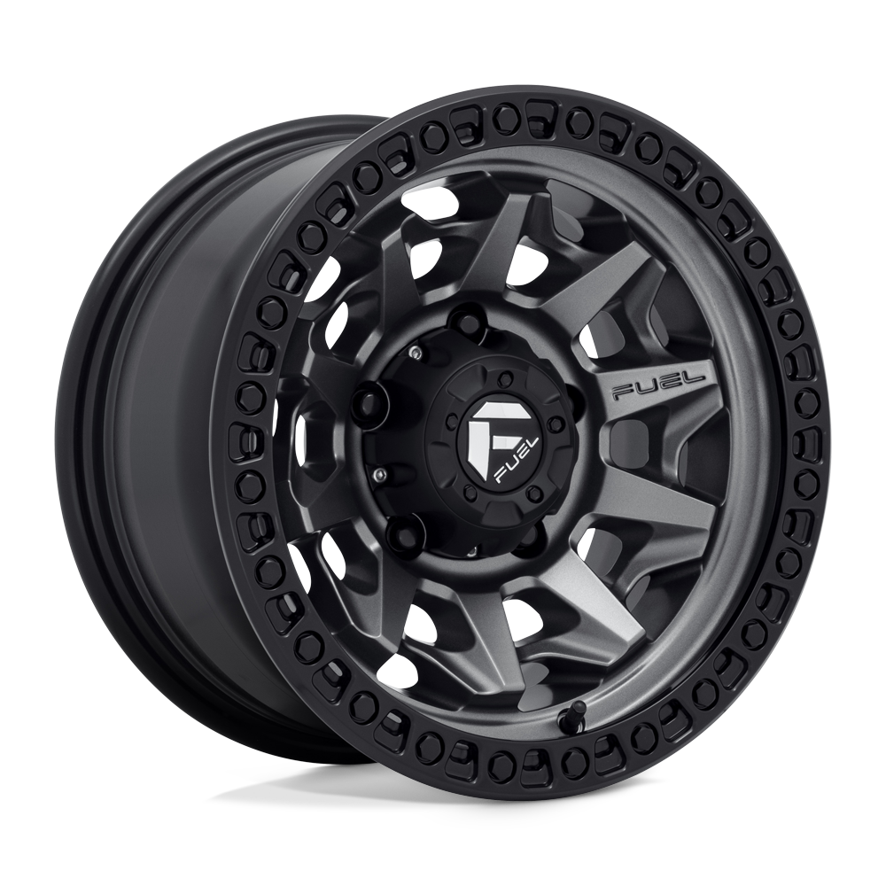 Fuel 1PC D716 COVERT MATTE GUN METAL BLACK BEAD RING 15X8