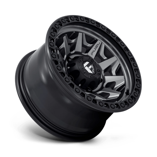 Fuel 1PC D716 COVERT MATTE GUN METAL BLACK BEAD RING 15X8