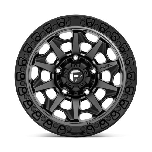 Fuel 1PC D716 COVERT MATTE GUN METAL BLACK BEAD RING 17X8.5