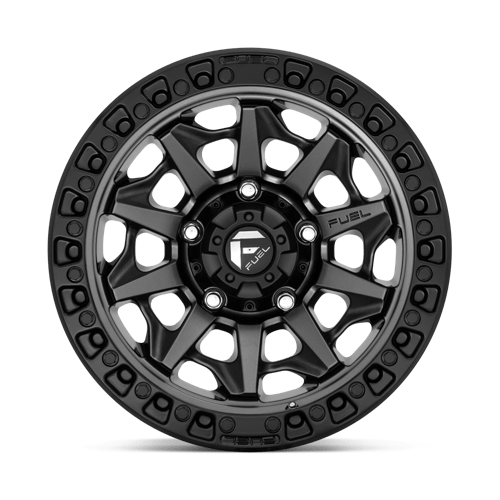 Fuel 1PC D716 COVERT MATTE GUN METAL BLACK BEAD RING 15X8