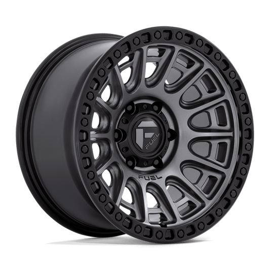 Fuel 1PC D835 CYCLE MATTE GUNMETAL WITH BLACK RING 17X9