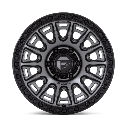 Fuel 1PC D835 CYCLE MATTE GUNMETAL WITH BLACK RING 20X9