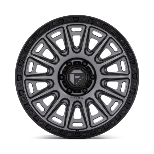Fuel 1PC D835 CYCLE MATTE GUNMETAL WITH BLACK RING 20X9