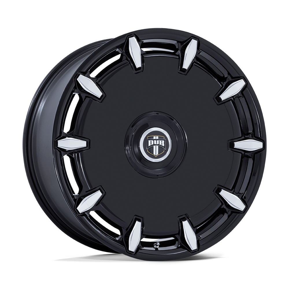 DUB 1PC DC271 CHEEF GLOSS BLACK MILLED 24X9