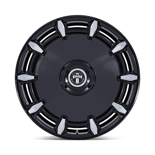 DUB 1PC DC271 CHEEF GLOSS BLACK MILLED 24X9