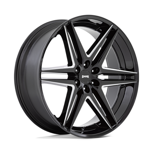 DUB 1PC S267 DIRTY DOG GLOSSY BLACK MILLED 26X10