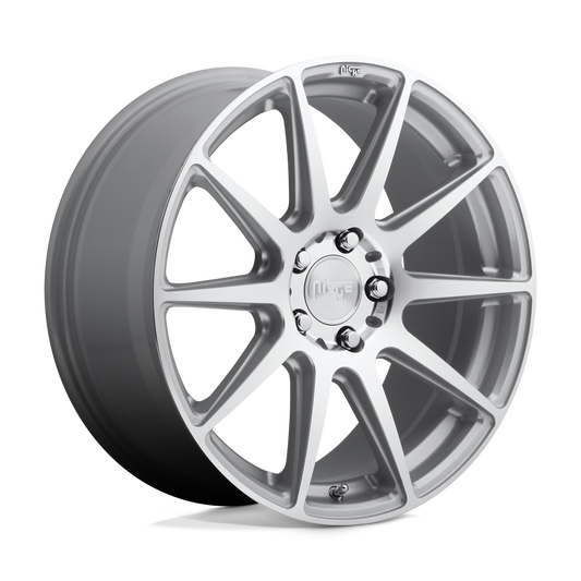 Niche 1PC M146 ESSEN GLOSS SILVER MACHINED 18X8