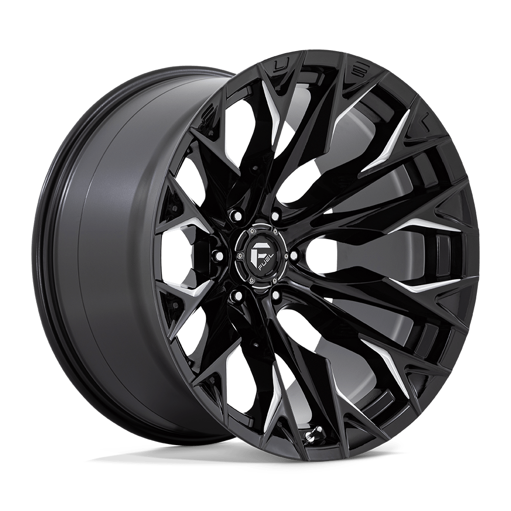 Fuel 1PC D803 FLAME GLOSS BLACK MILLED 22X12