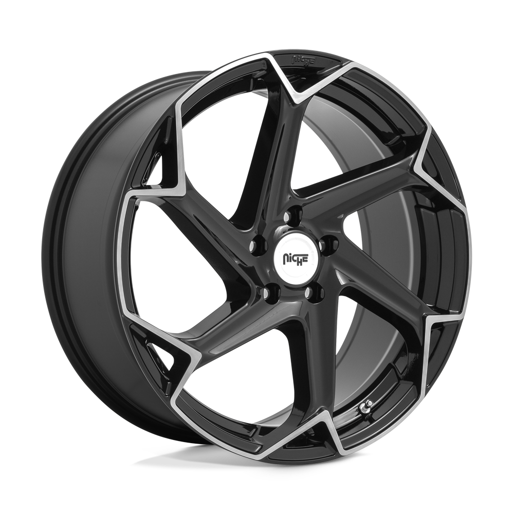 Niche 1PC M255 FLASH GLOSS BLACK BRUSHED 20X10.5