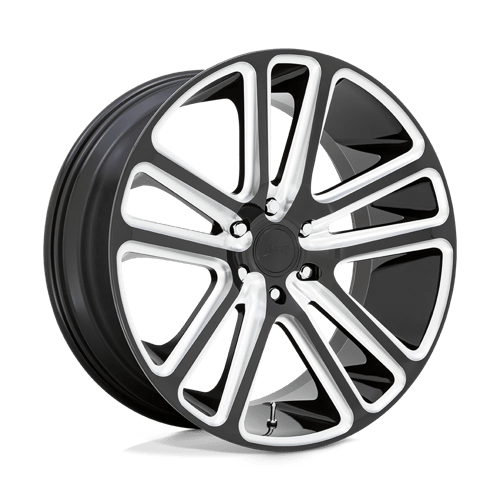 DUB 1PC S255 FLEX GLOSS BLACK MILLED 22X9.5