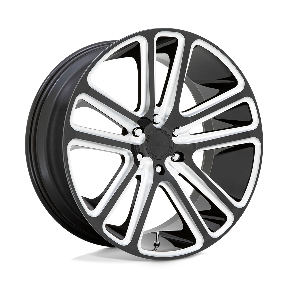 DUB 1PC S255 FLEX GLOSS BLACK MILLED 22X9.5