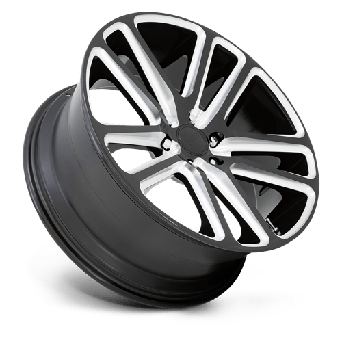 DUB 1PC S255 FLEX GLOSS BLACK MILLED 22X9.5