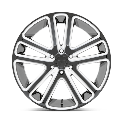 DUB 1PC S255 FLEX GLOSS BLACK MILLED 22X9.5