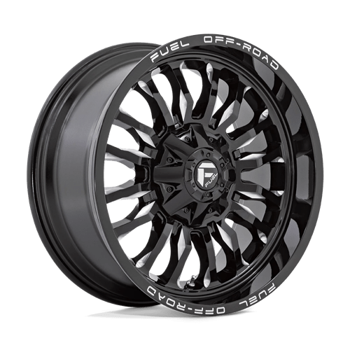 Fuel 1PC D795 ARC GLOSS BLACK MILLED 20X9
