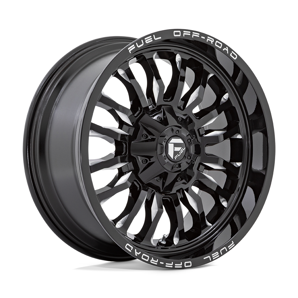 Fuel 1PC D795 ARC GLOSS BLACK MILLED 20X9