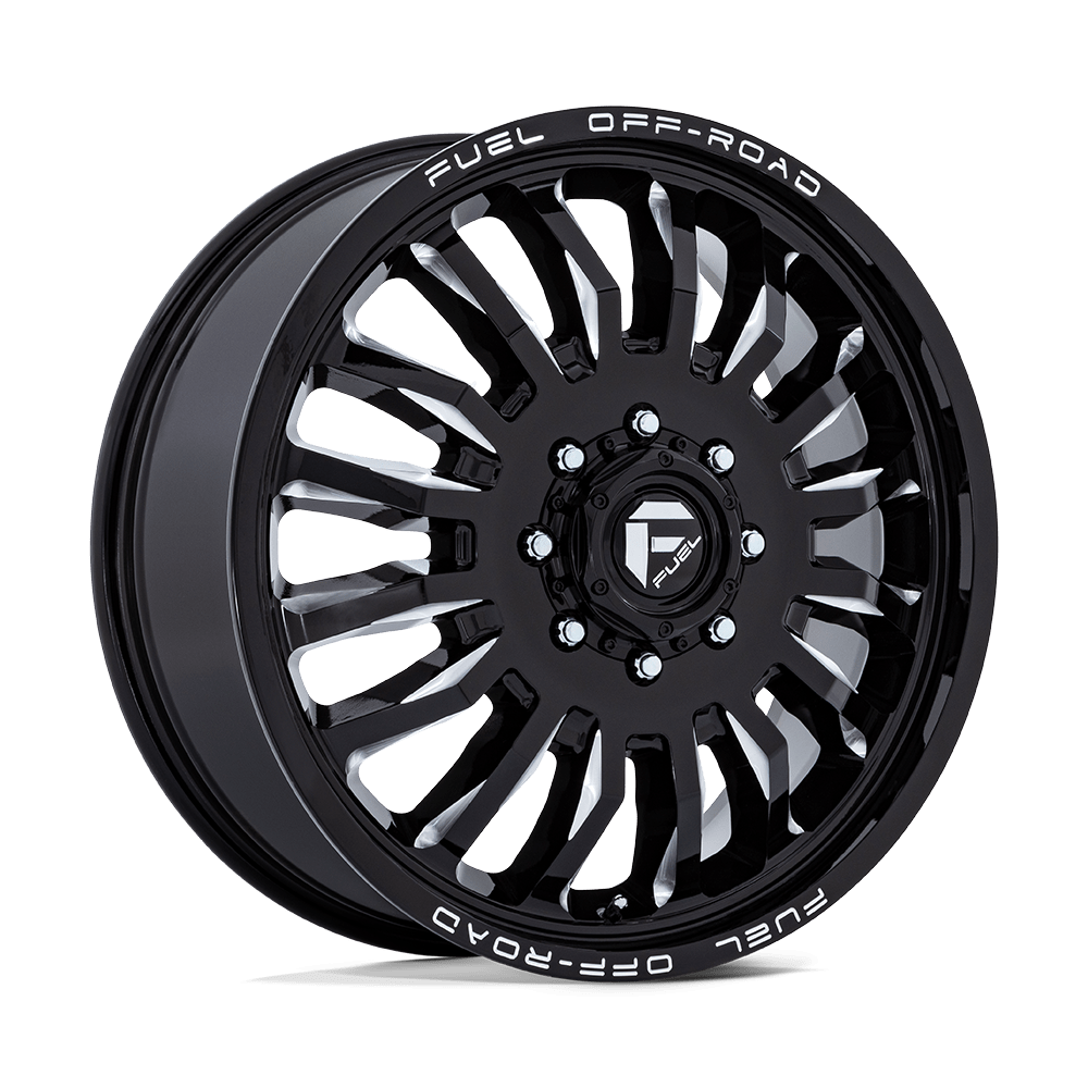 Fuel 1PC D868 ARC DUALLY GLOSS BLACK MILLED 22X8.25