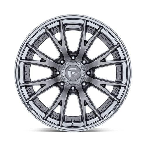 Fuel 1PC FC402 CATALYST PLATINUM WITH CHROME LIP 24X12