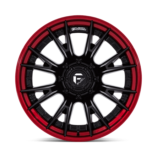 Fuel 1PC FC402 CATALYST MATTE BLACK WITH CANDY RED LIP 22X10