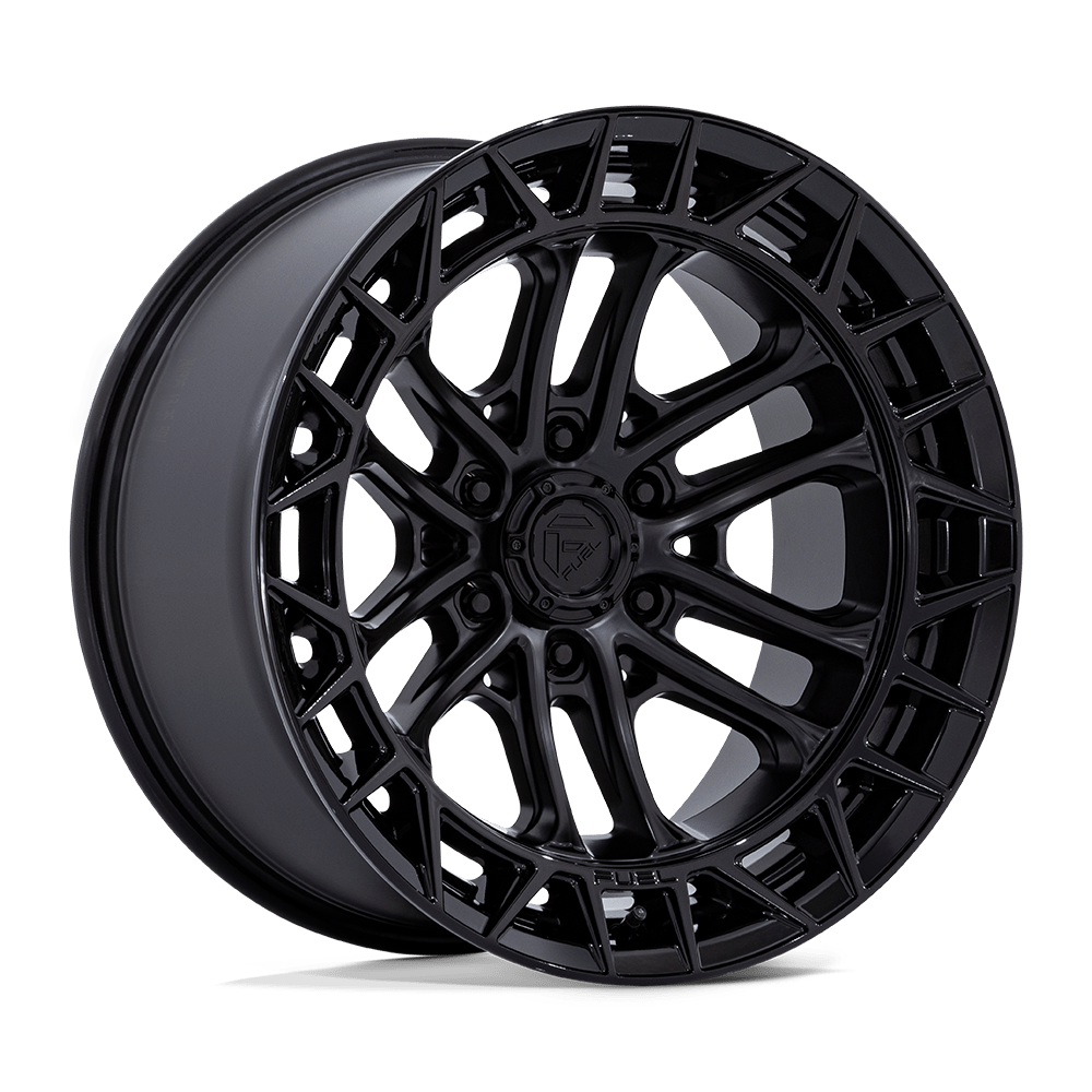 Fuel 1PC FC874 CELSIUS MATTE BLACK W/ GLOSS BLACK LIP 17X9