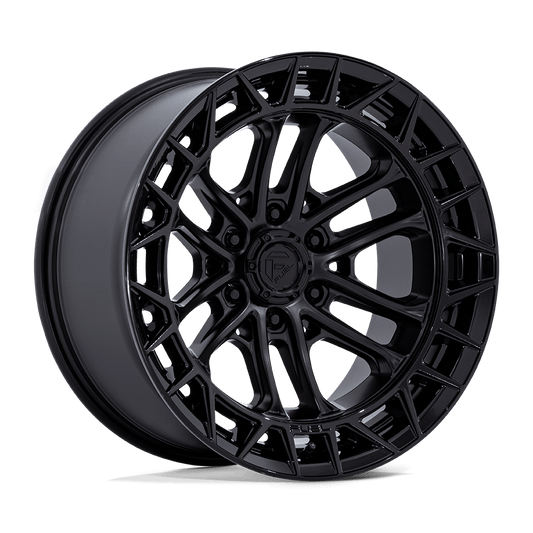 Fuel 1PC FC874 CELSIUS MATTE BLACK W/ GLOSS BLACK LIP 17X9